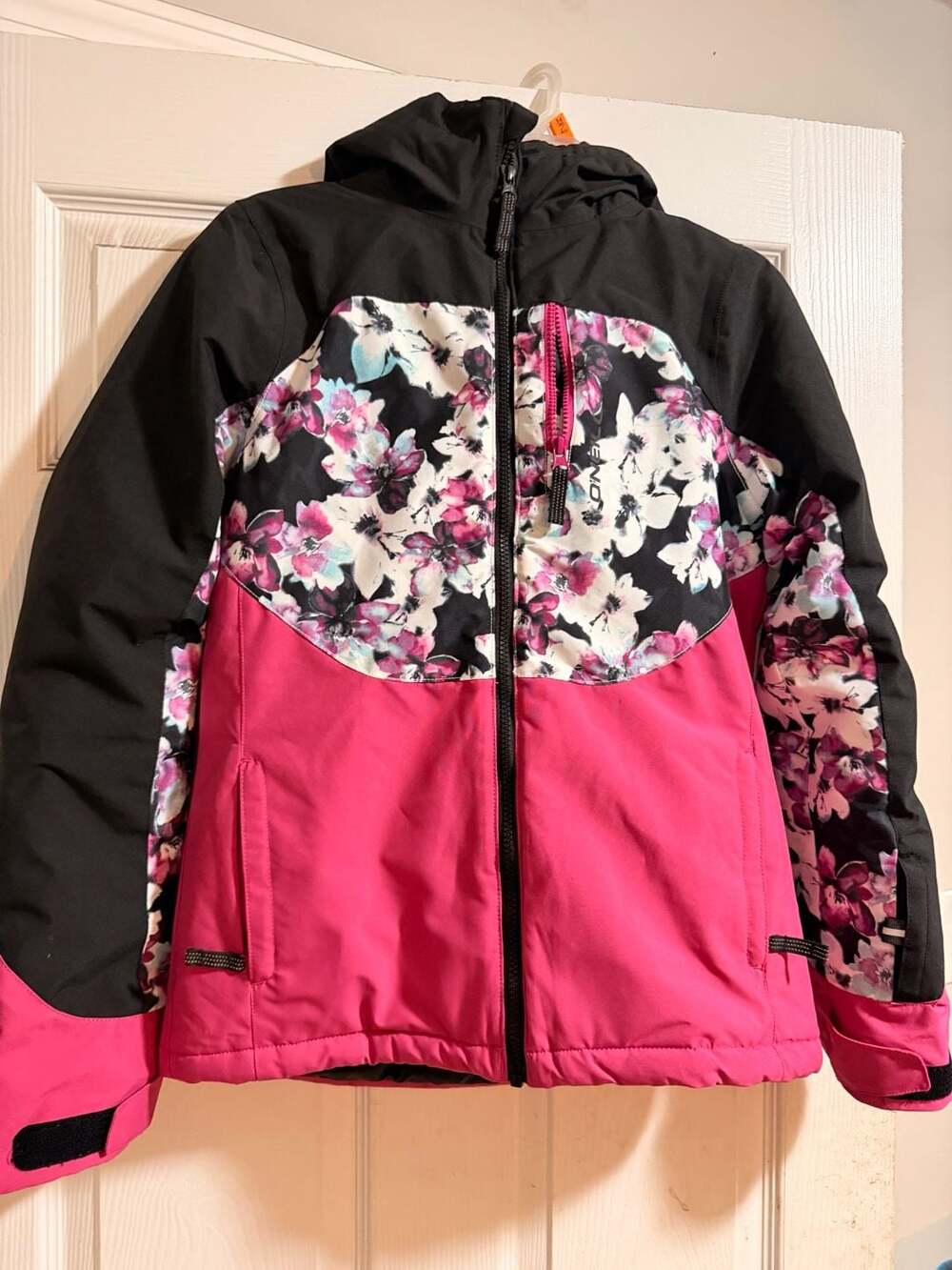 O'Neill Girls Diamond Jacket and Pants Size 14- Flower / Fuchsia